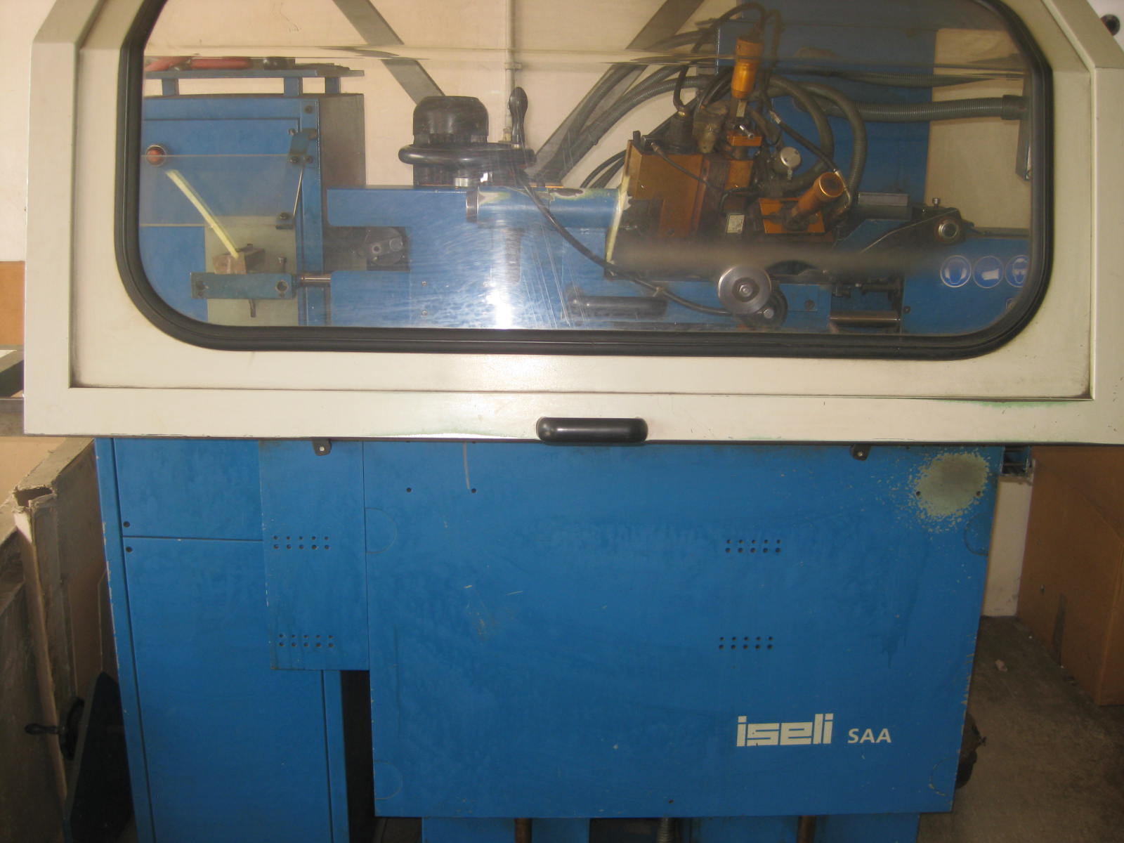 Stellitiermaschine vollautomatisch mit Formstellit Fabrikat Iseli Typ SAA